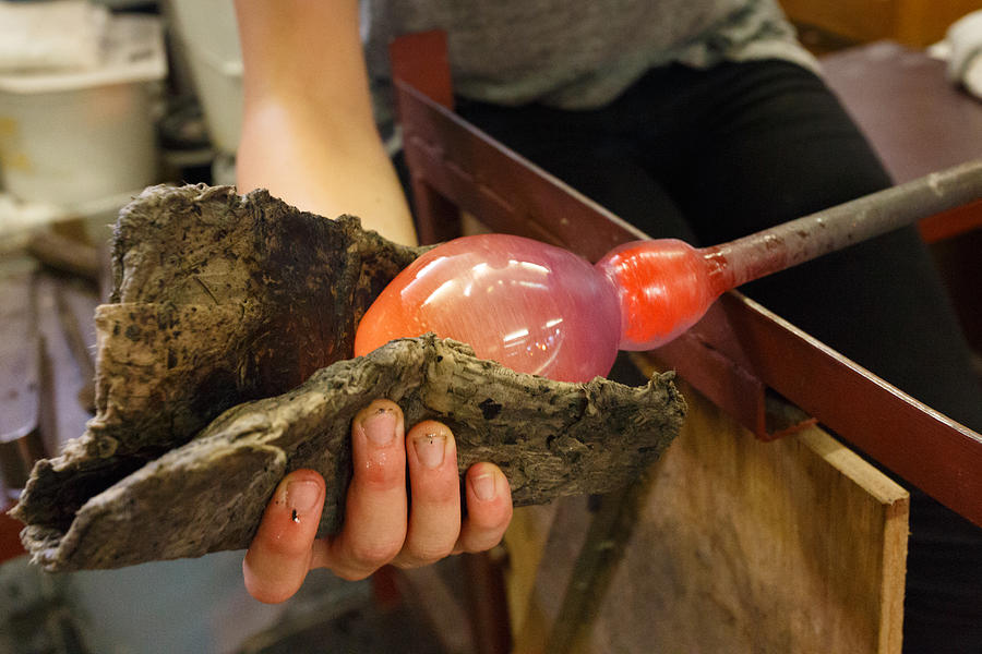 Flemish Photograph - Hand shaping molten glass by Paul Indigo Flemish Photograph - Hand shaping molten glass by Paul Indigo