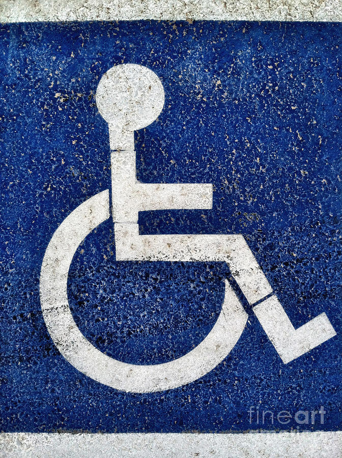 Handicapped Symbol Photograph by Bryan Mullennix