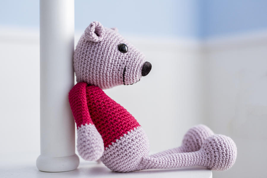 Handmade crocheted teddy bear Photograph by Click&Boo