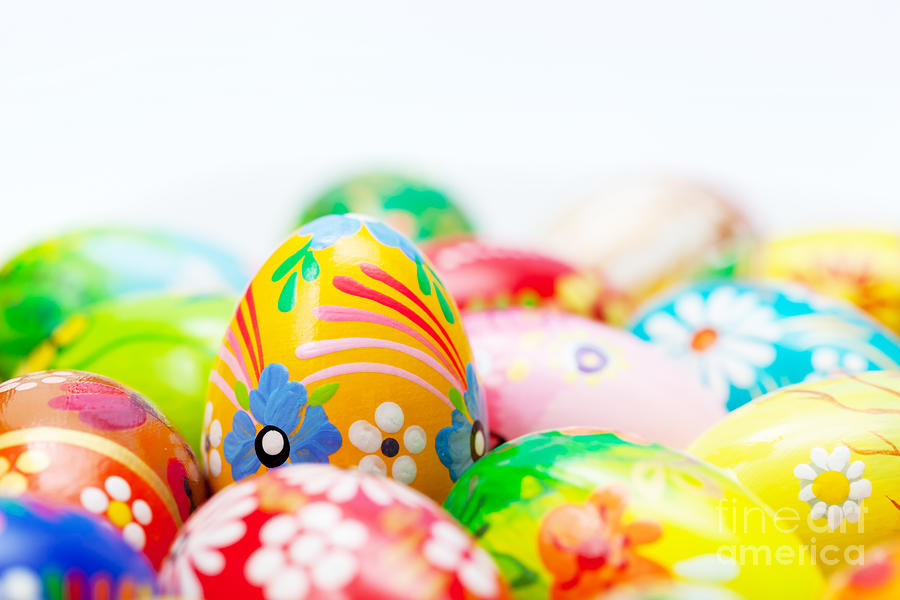 Handmade Easter eggs collection Photograph by Michal Bednarek
