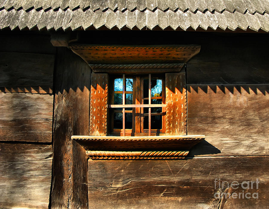 Handmade wooden window Photograph by Daliana Pacuraru
