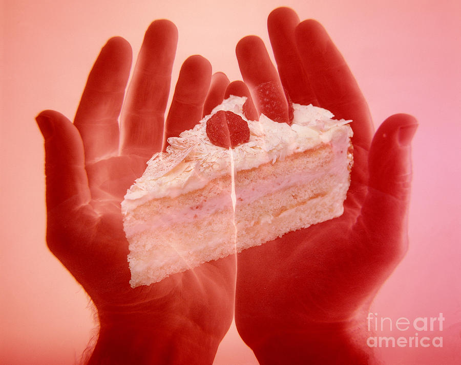 Hands Holding Cake Photograph by Dennis Potokar