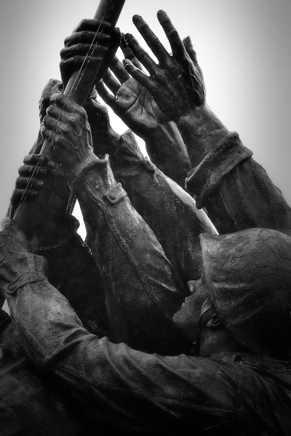 Hands of Iwo Jima Photograph by Nadalyn Larsen