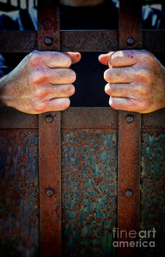 Hands on Prison Bars Photograph by Jill Battaglia