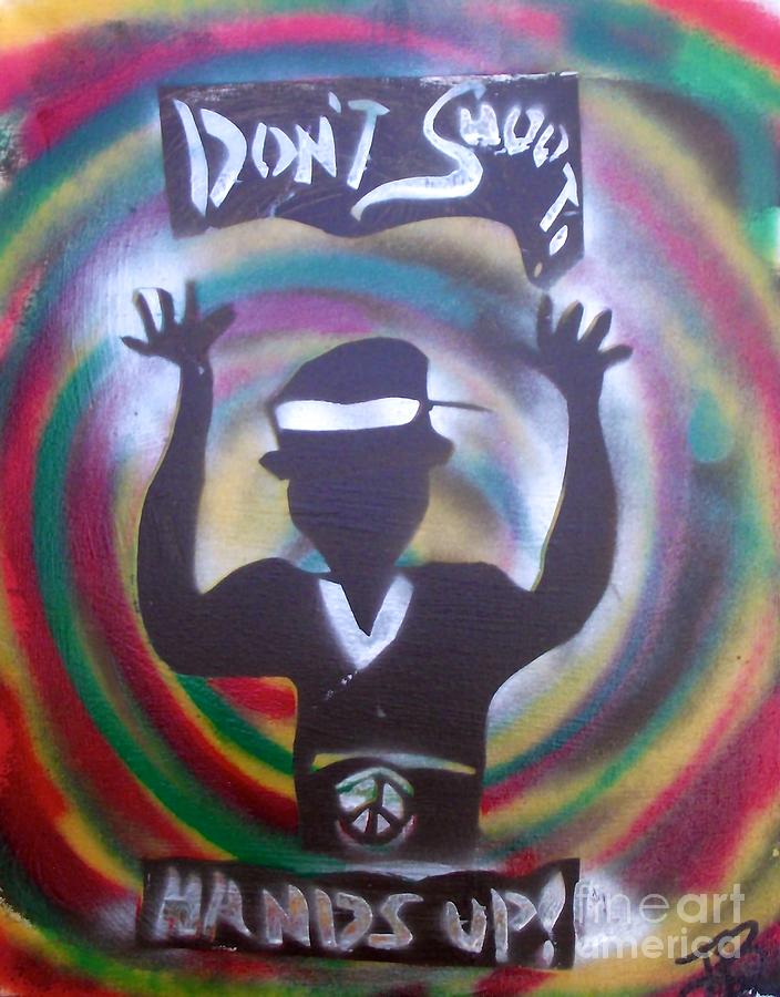 Monopoly Painting - Hands Up Dont shoot Peaced out by Tony B Conscious