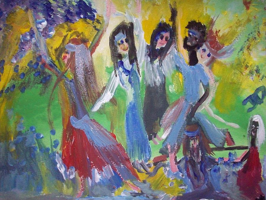 Hands up for Peace Painting by Judith Desrosiers