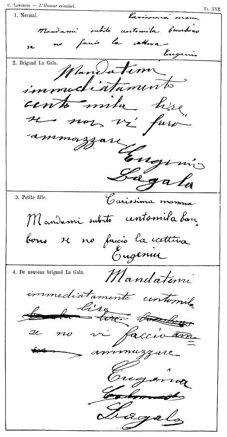 Handwriting Changes Under Hypnosis Photograph by Science Photo Library