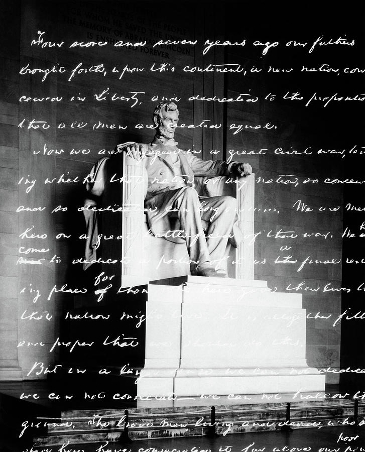 Handwritten Gettysburg Address Photograph by Vintage Images