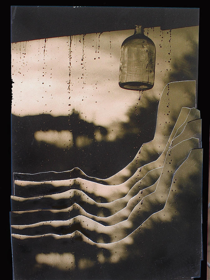Hanging bottle rain collage Old Tucson Arizona 1967-2012 Photograph by David Lee Guss