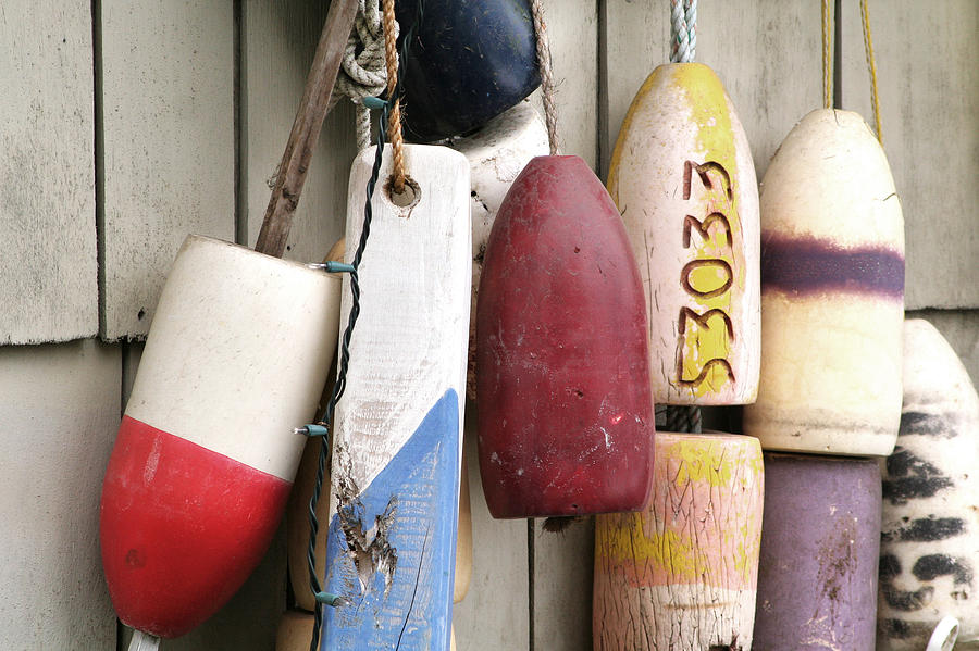 Hanging Buoys Photograph by Art Block Collections