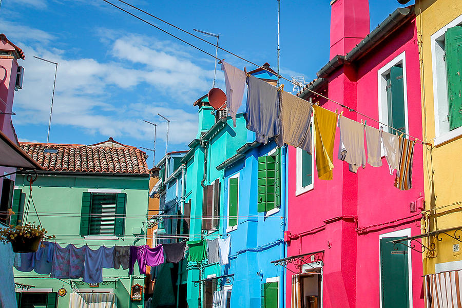 Italy Photograph - Hanging Color by Kari Espeland
