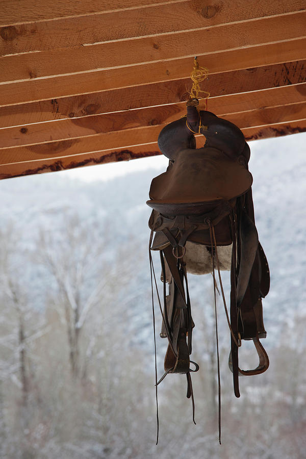 Hanging Horse Saddle, Ridgway Photograph by Panoramic Images Pixels