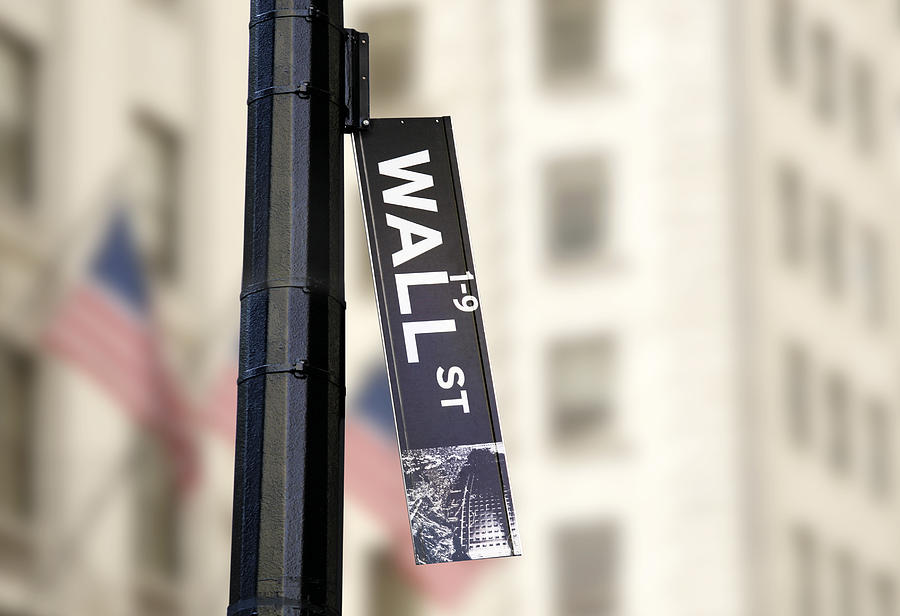 Hanging Wall Street Sign Photograph by Jcrosemann