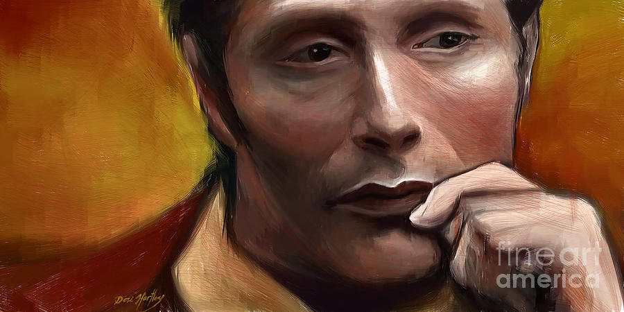 Hannibal Lecter Digital Art - Hannibal in Thought by Dori Hartley