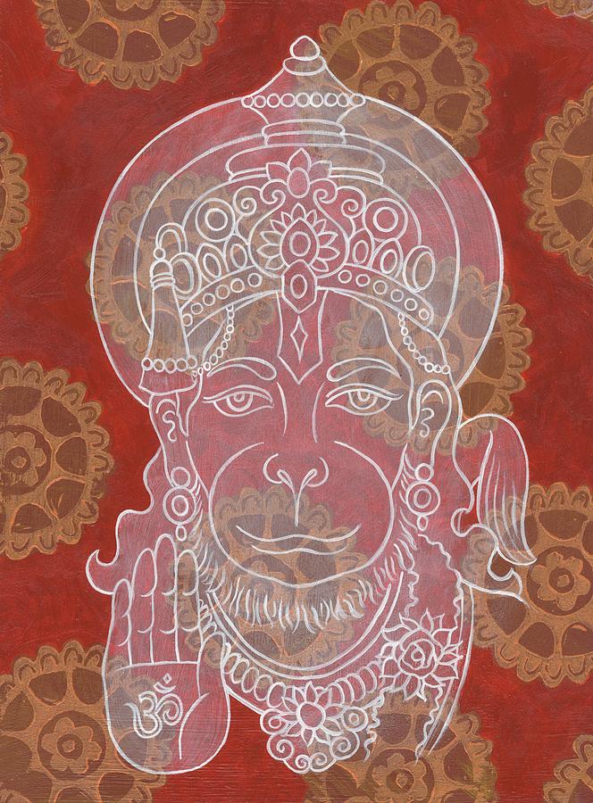 Hanuman Painting by Jennifer Mazzucco