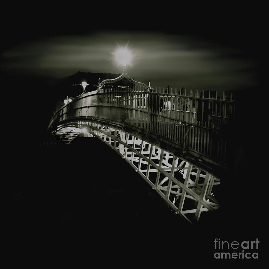 Architecture Painting - Hapenny by Night by Louise Fahy