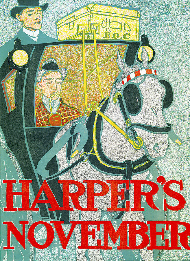 Hapers November Photograph by Edward Penfield