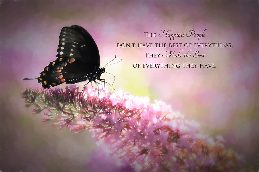 Butterfly Photograph - Happiest People by Lori Deiter