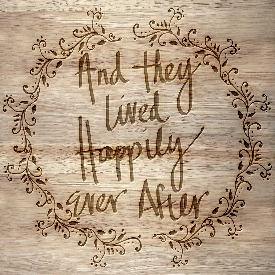 Inspirational Mixed Media - Happily Ever After by South Social Studio