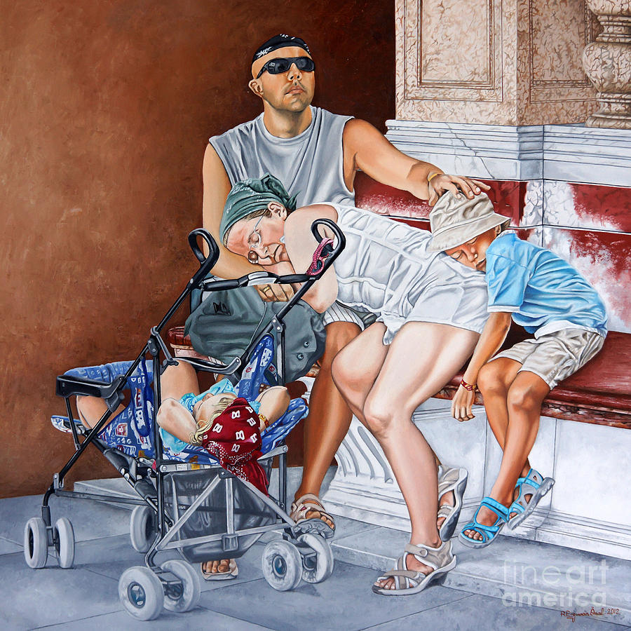Summer Painting - Happiness in Venice - Felicidad en Venecia by Rezzan Erguvan-Onal