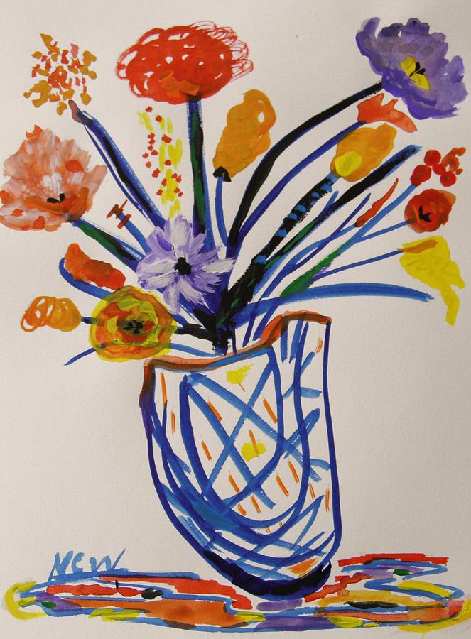 Flower Painting - Happiness by Mary Carol Williams