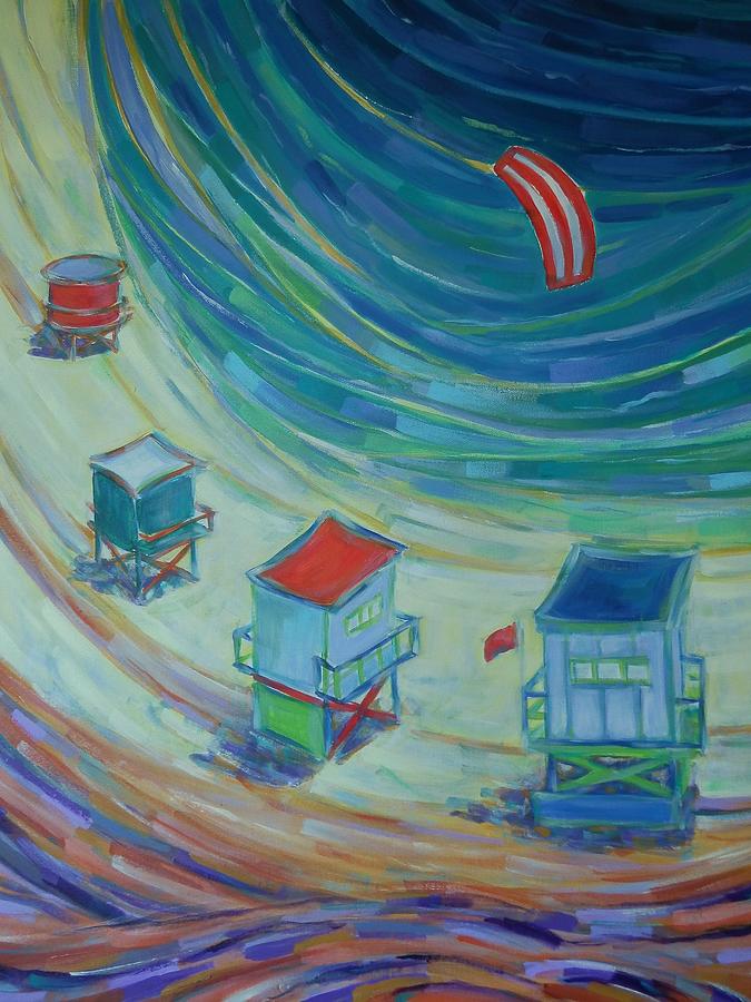 Happiness on the Bay Painting by Zofia  Kijak