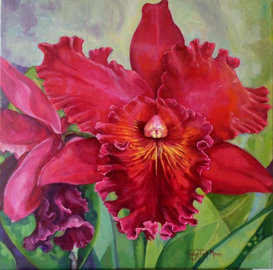 Orchid Painting - Happiness by Robyn Maus