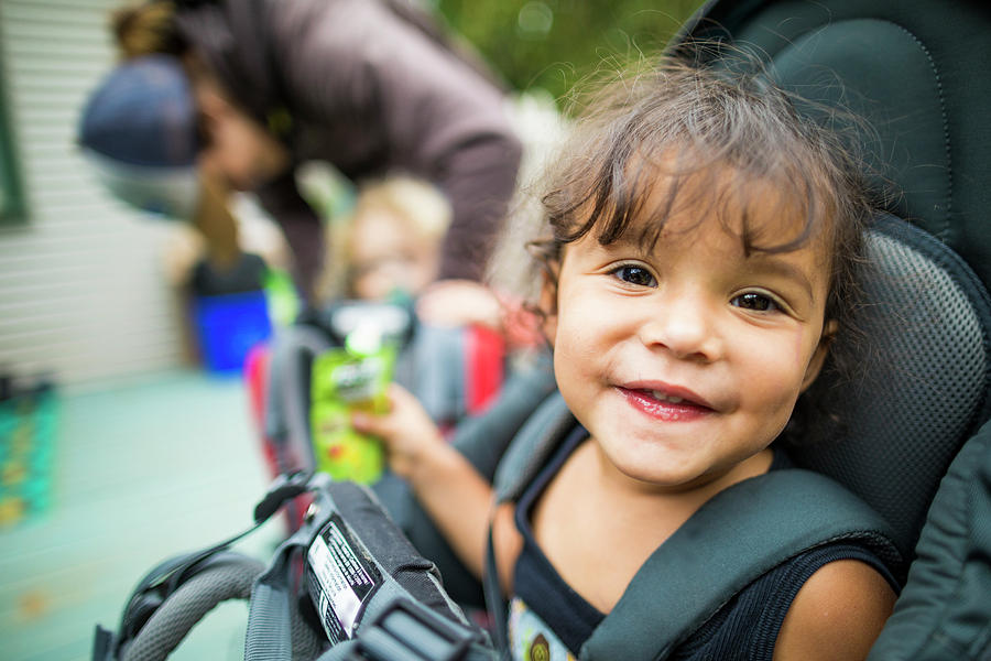 baby in backpack