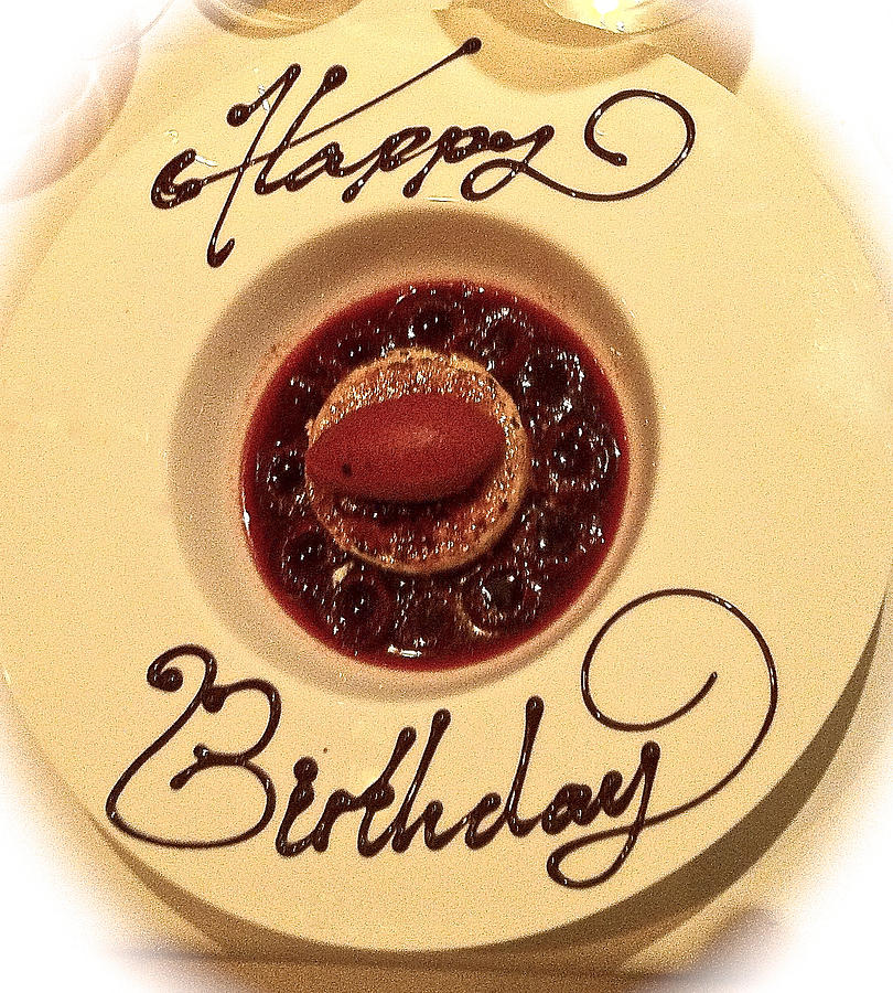 Happy Birthday Dessert Photograph by Venetia Featherstone-Witty