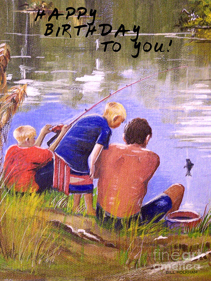 Happy Birthday To You Painting by Bill Holkham