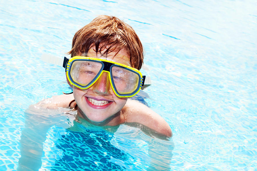 Cool Photograph - Happy boy in a pool by Michal Bednarek