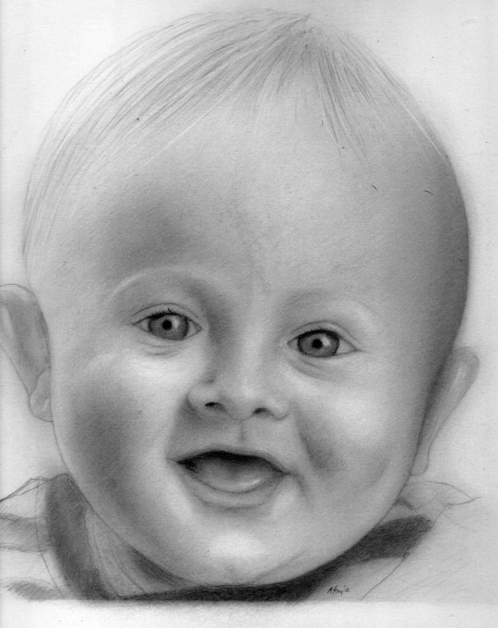 Happy Boy Drawing by Kendrick Roy - Fine Art America