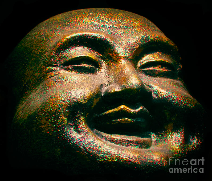 Happy Buddha Photograph by Mark Miller