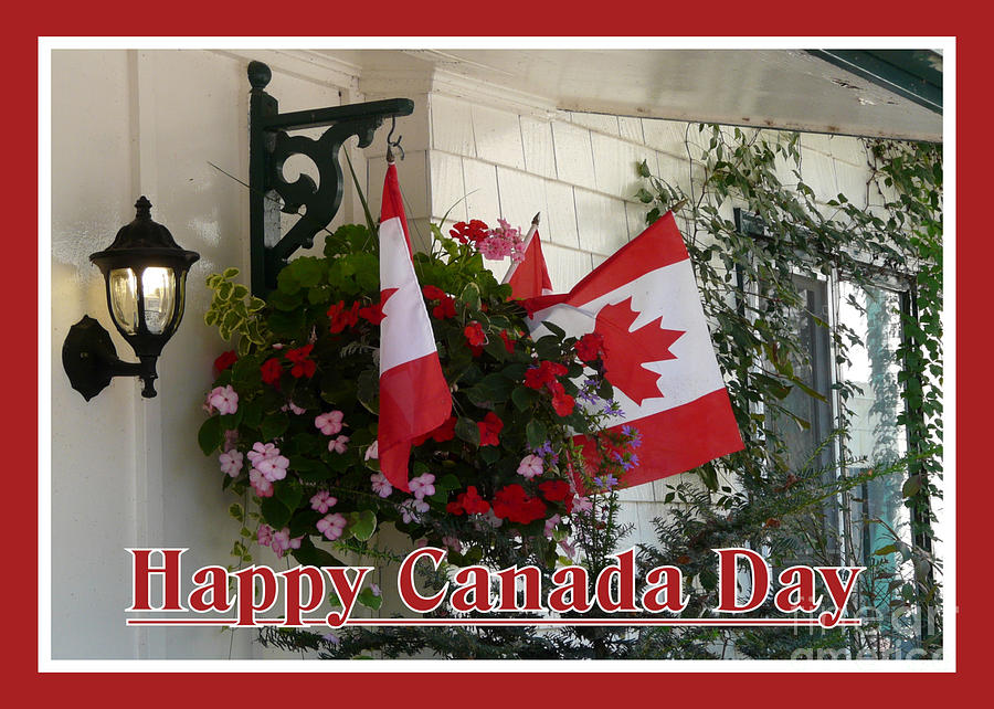 Flower Photograph - Happy Canada Day Floral by Avis  Noelle