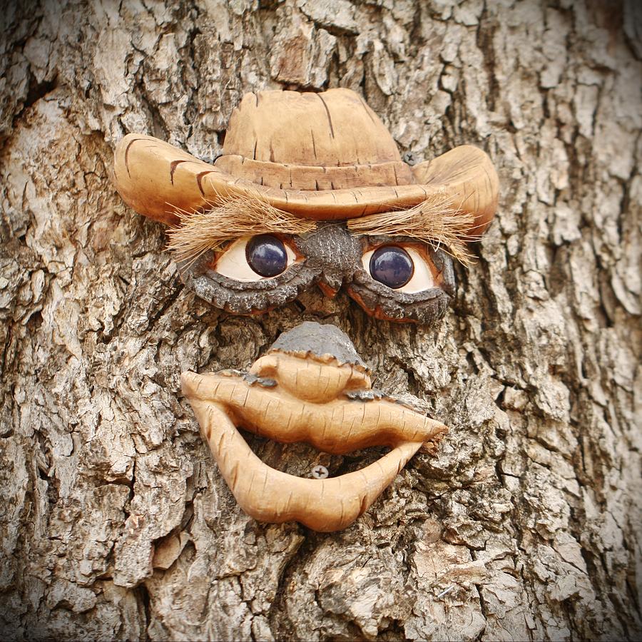 Happy Cowboy Tree Man Photograph by Terry Fleckney