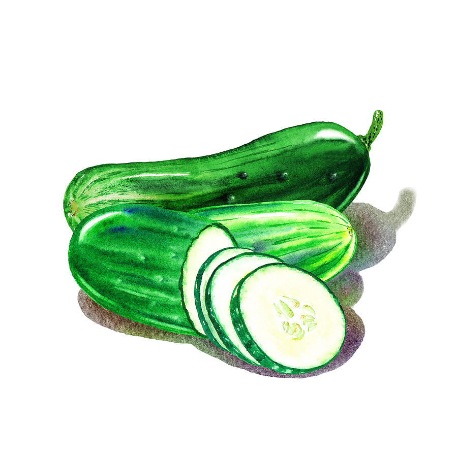 Happy Cucumbers Painting