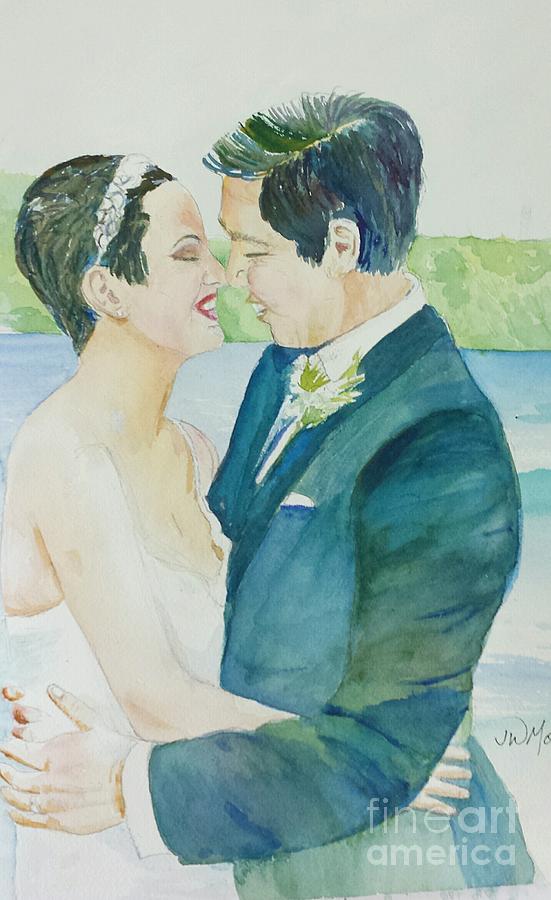 Wedding Painting - Happy Day by Jill Morris