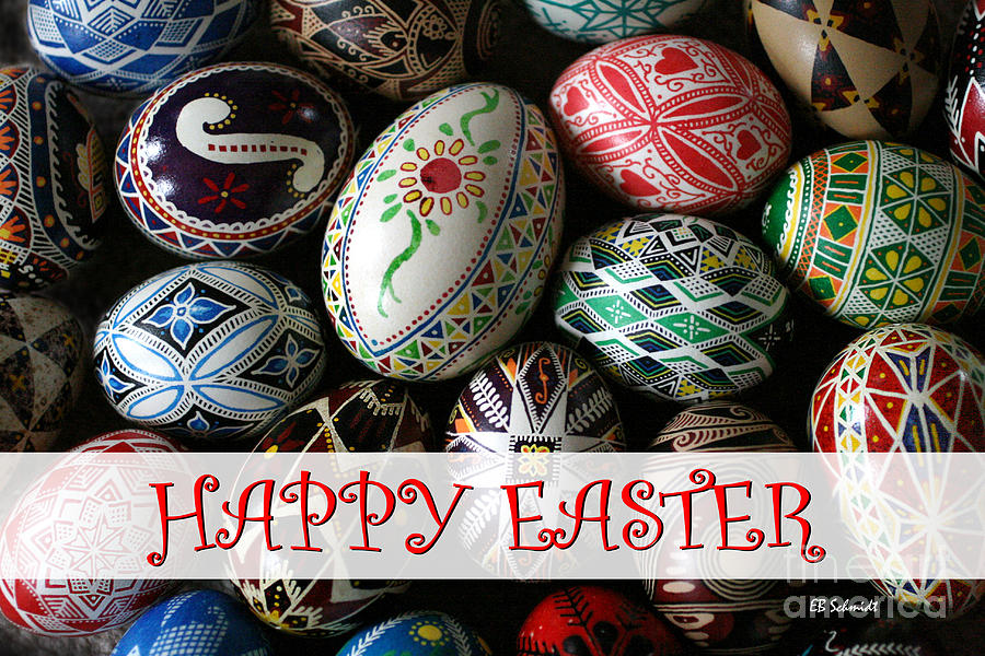 Happy Easter Pysanky Photograph by E B Schmidt