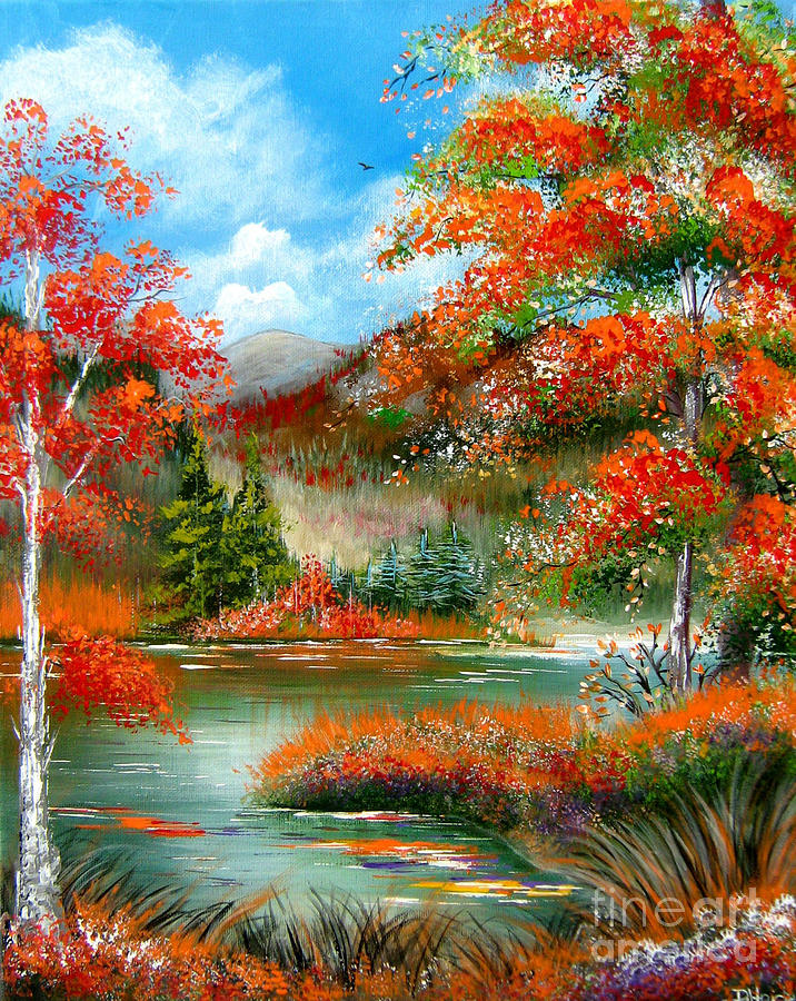 Fall Painting - Happy Ever After Autumn  by Bella Apollonia