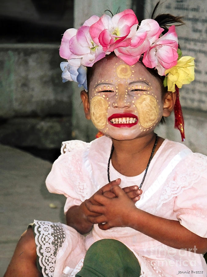 Happy Face Girl.Cambodia Photograph by Jennie Breeze