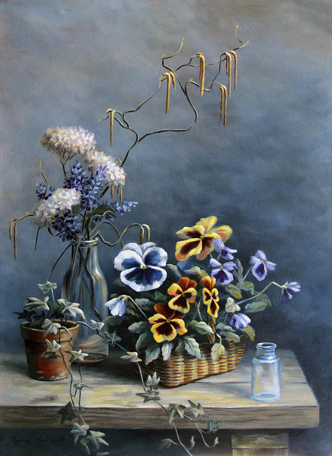 Still Life Painting - Happy Faces by Theresa Shelton