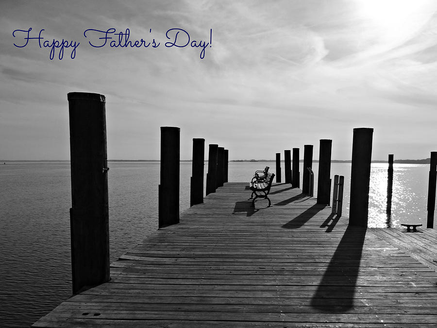 Happy Fathers Day - Contemplating the Chesapeake Photograph by Dark Whimsy