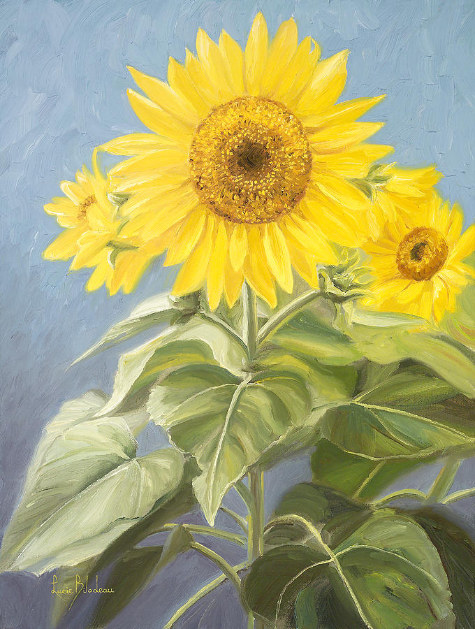 Happy Flower Painting by Lucie Bilodeau