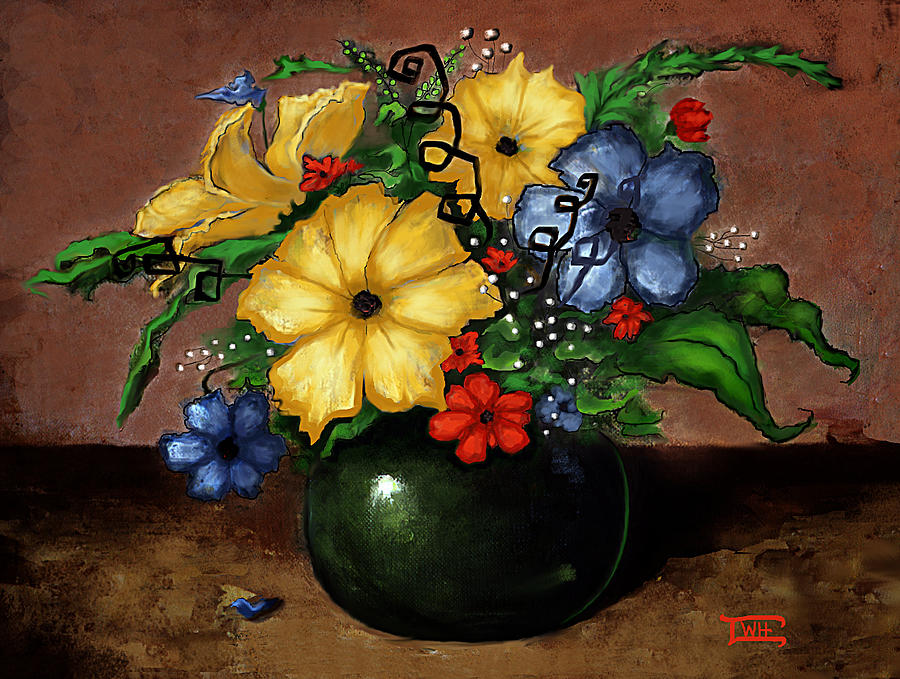 Happy Flowers Painting by Terry Webb Harshman