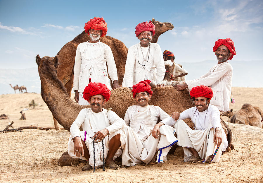 Happy Group Of Camel Drivers Photograph by Avid_creative