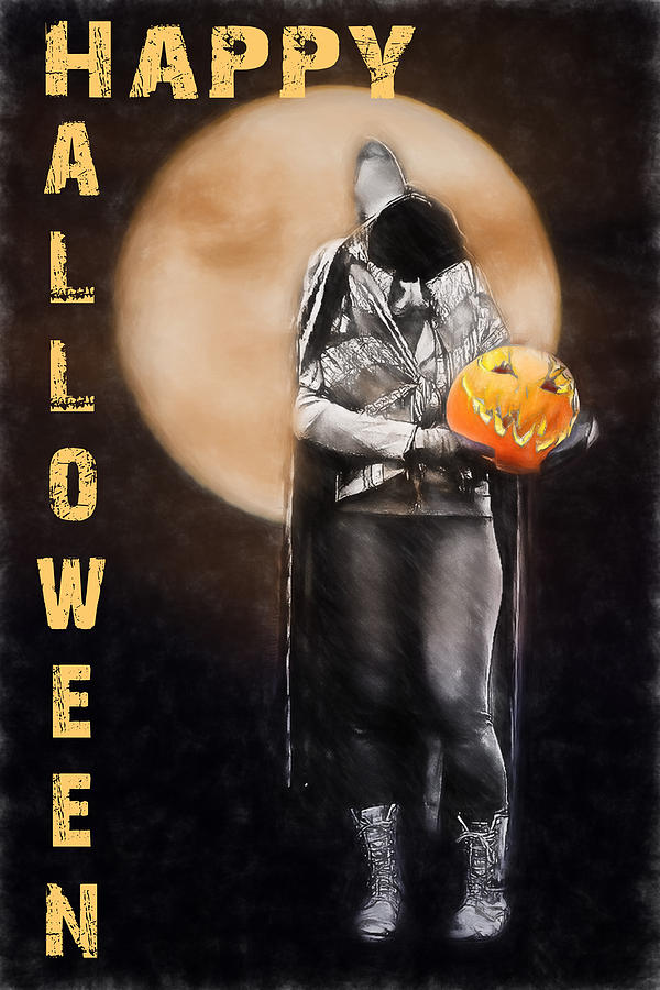 Halloween Mixed Media - Happy Halloween by John Haldane
