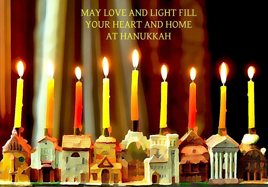 Happy Hanukkah 5 Photograph by Fraida Gutovich
