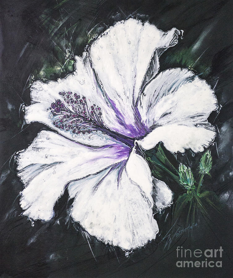 Happy Hibiscus Mixed Media by Scott and Dixie Wiley