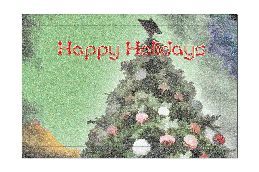 Christmas Digital Art - Happy Holidays  by Audreen Gieger