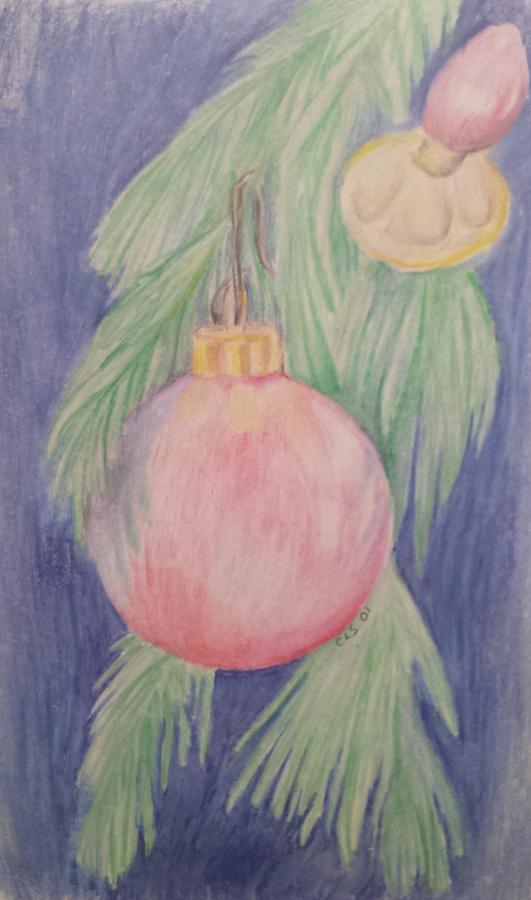 Happy Holidays Painting by Cheryl LaBahn Simeone